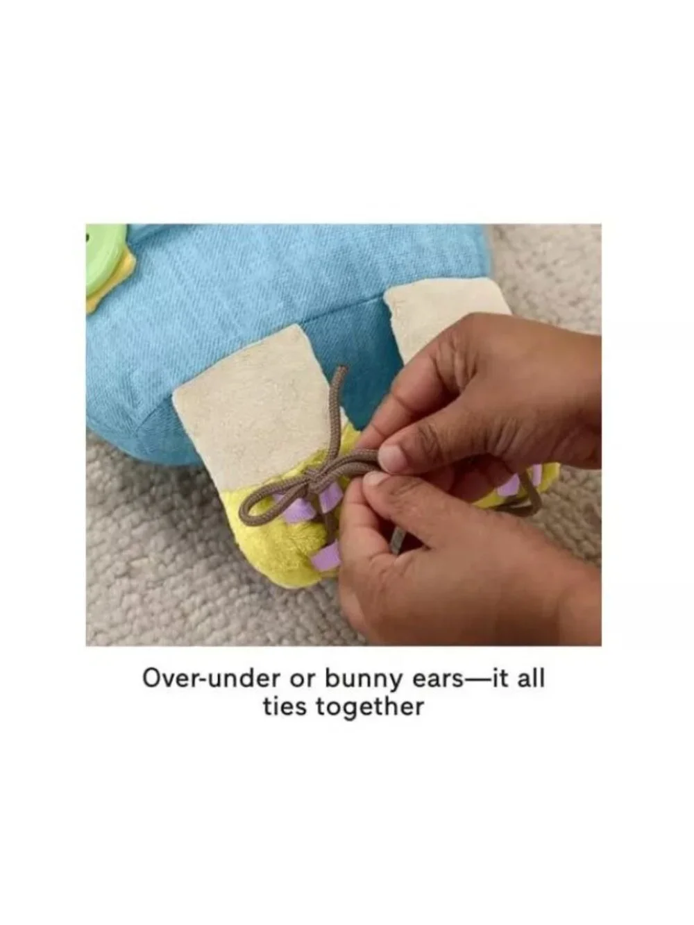 Learn-To-Dress Bunny Plush Toy By Fisher-Price For Ages 2+ With Buttons Zipper &